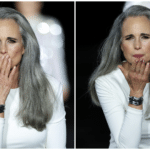 Andie MacDowell walks the runway during the Le Défilé L
