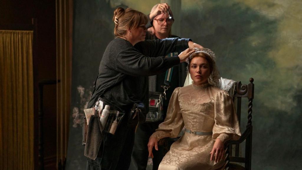 How Hair and Makeup Transform Florence Pugh From Cathy Ames to Kate in "East of Eden"